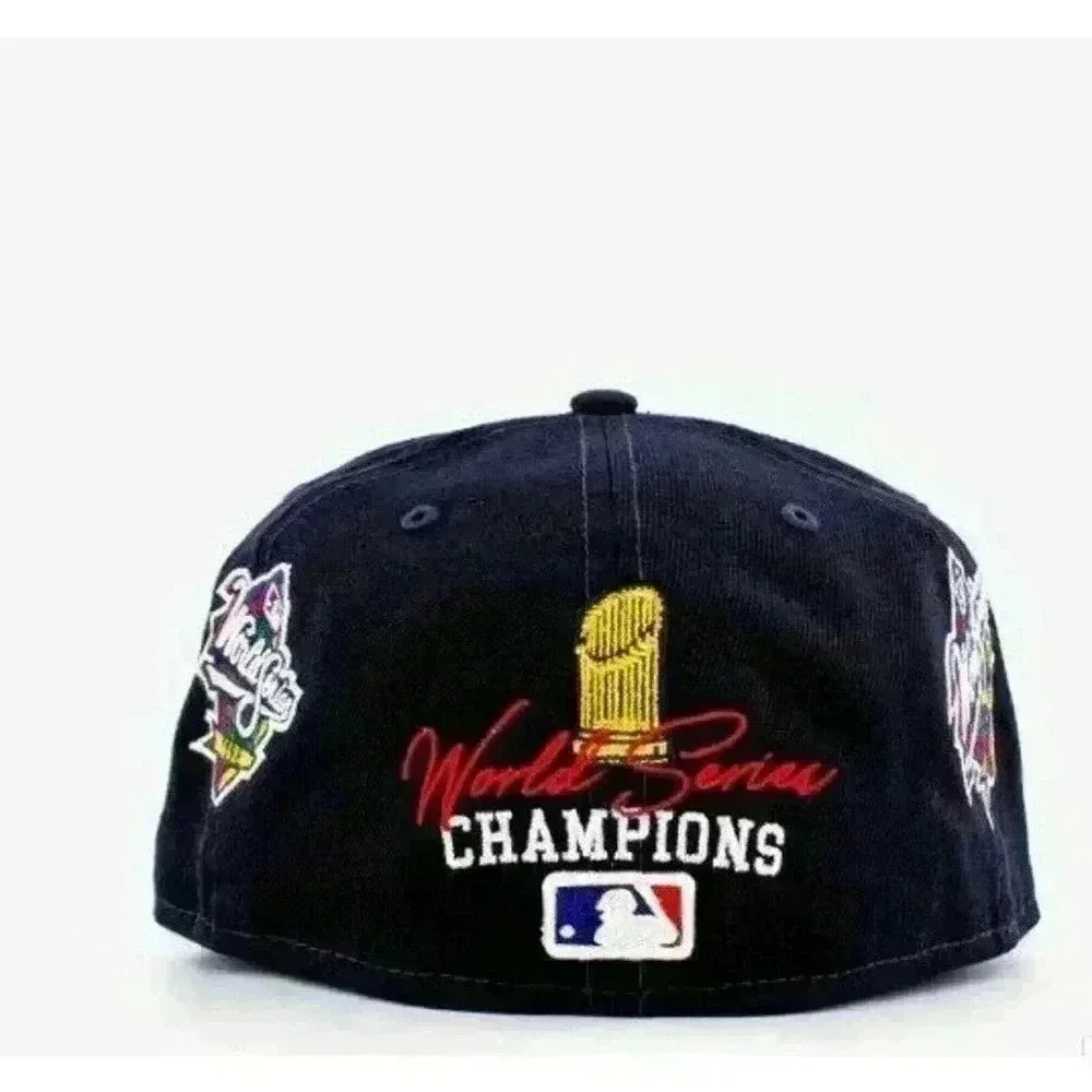 New Era 59Fifty MLB New York Yankees Count The Rings Navy Fitted Hat 7-3/4 NEW